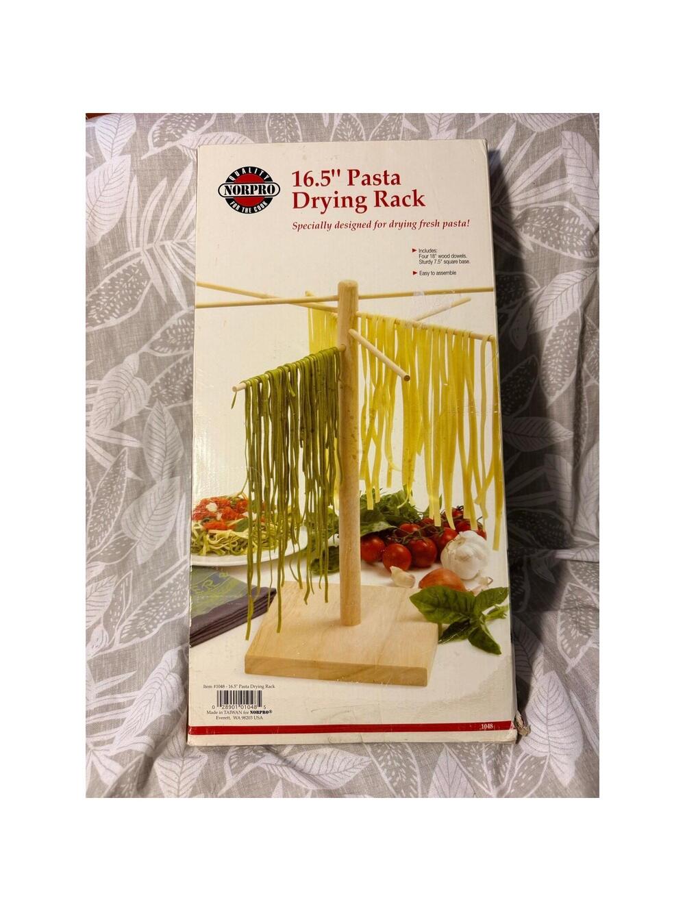 Pasta Drying Rack, NorPro 16.5 inches, Wooden, In Box